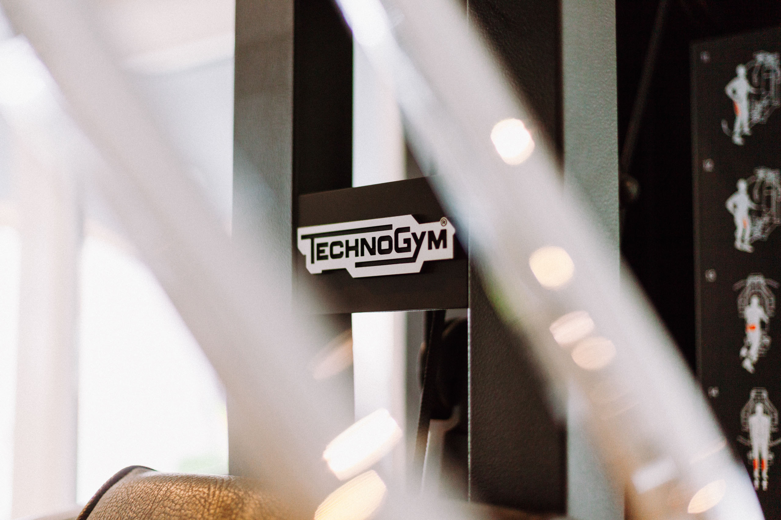 Detailaufnahme eines Techno-Gym-Gerätes